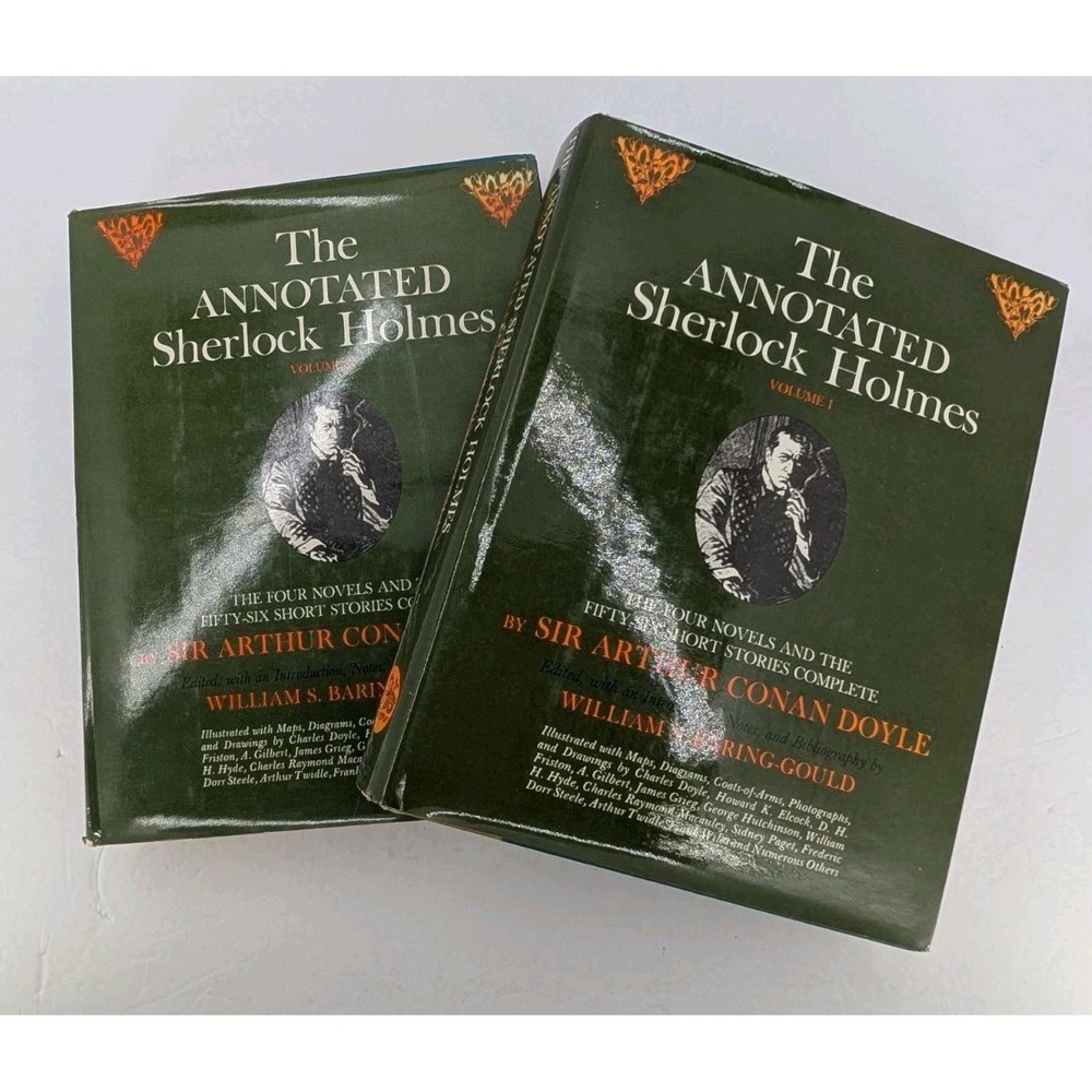 THE ANNOTATED SHERLOCK HOLMES Complete 2 Vol Hardcover Set Baring-Gould Boxed HC - Picture 1 of 7